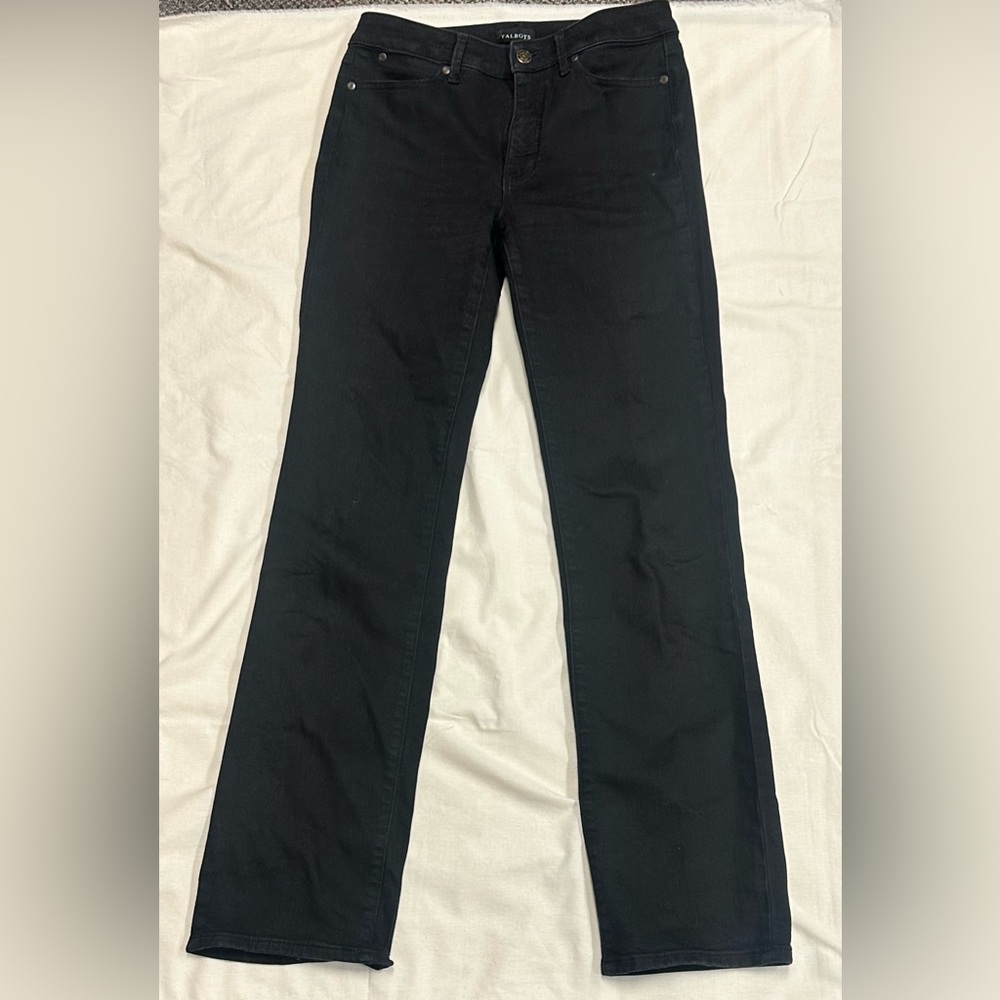 Talbots Black Flare Wide Leg Jeans